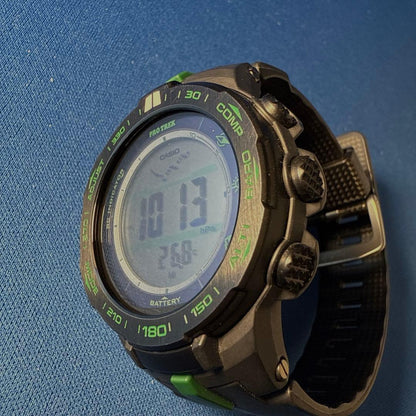 Casio PRO TREK Series PRW-S3100-1JF Triple Sensor Watch with Radio Solar