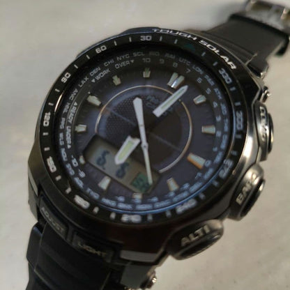 Casio Pro Trek PRW-5100-1JF Radio Solar Multi Band 6 Watch in Black Japan Import