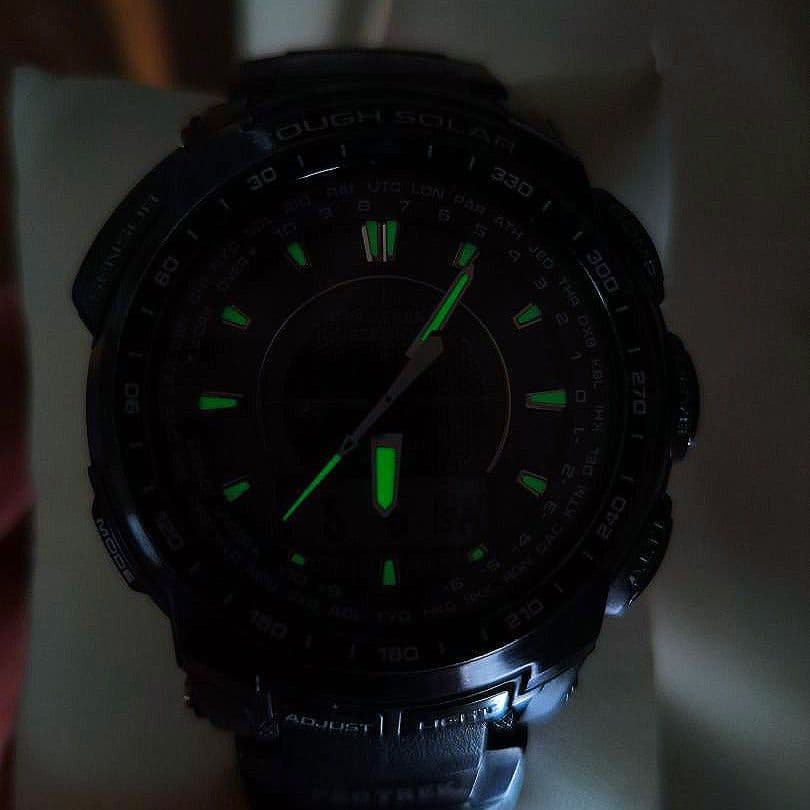 Casio Pro Trek PRW-5100-1JF Radio Solar Multi Band 6 Watch in Black Japan Import