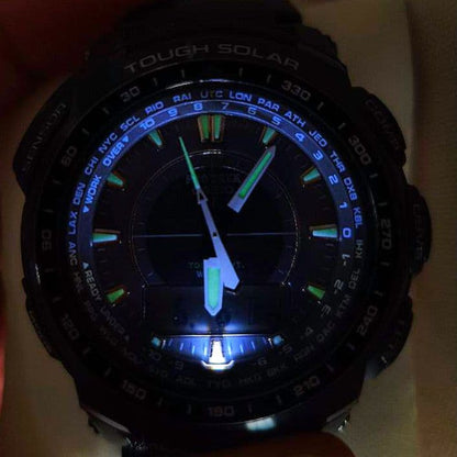 Casio Pro Trek PRW-5100-1JF Radio Solar Multi Band 6 Watch in Black Japan Import