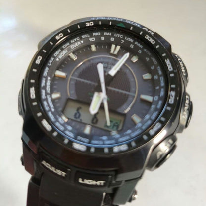 Casio Pro Trek PRW-5100-1JF Radio Solar Multi Band 6 Watch in Black Japan Import
