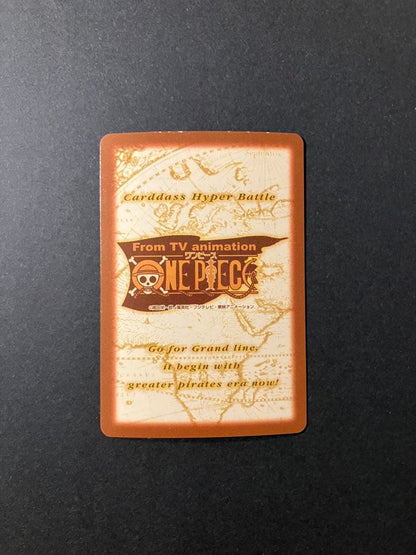 One Piece Monkey D. Luffy Series S82 old Japanese card with scuffs and scratches in protective sleeve