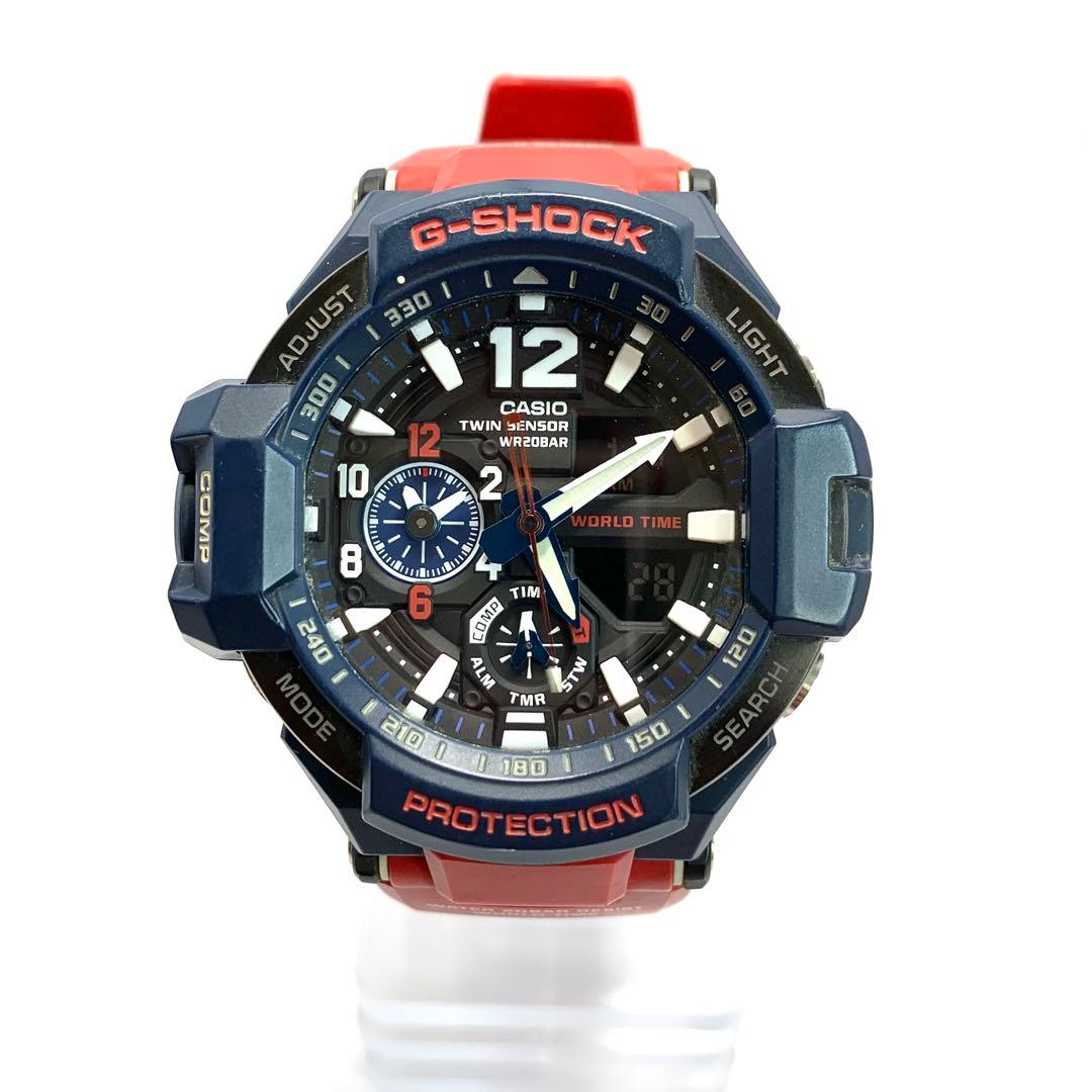 Casio G-Shock R7-3140 Digital Watch Red/Navy Model — Japan Import