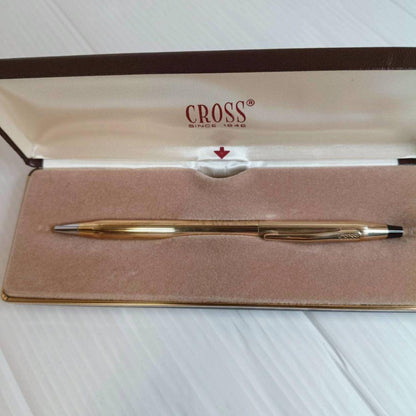 Cross 10KT Gold Filled Ballpoint Pen with Box and Tag