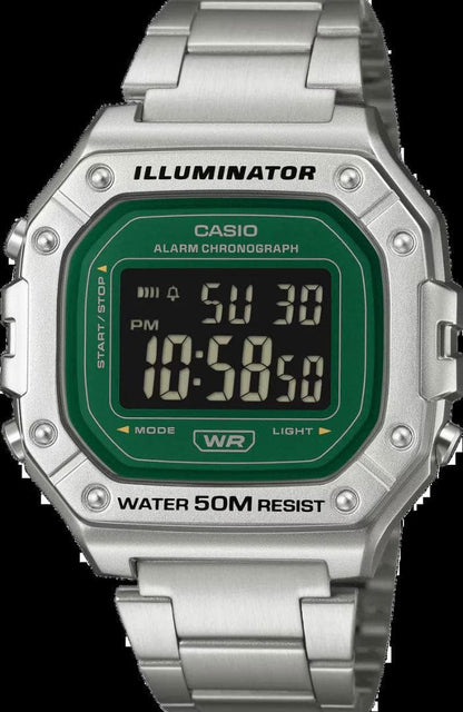 Casio Japan Import Digital Watch with 50M Water Resistance and 7-Year Battery
