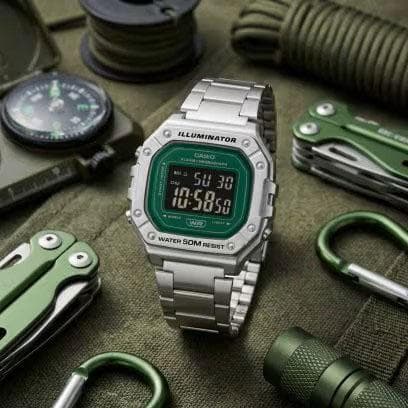 Casio Japan Import Digital Watch with 50M Water Resistance and 7-Year Battery