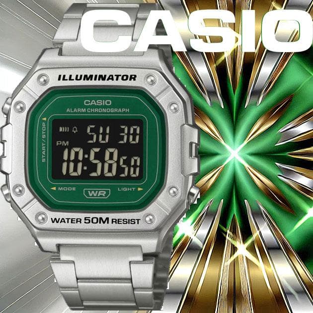 Casio Japan Import Digital Watch with 50M Water Resistance and 7-Year Battery