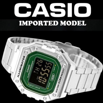 Casio Japan Import Digital Watch with 50M Water Resistance and 7-Year Battery