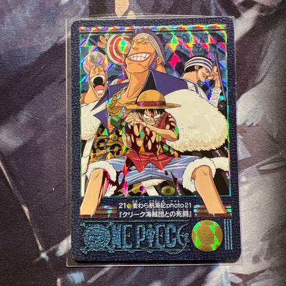 One Piece Visual Adventure 21 Straw Hat Voyage Photo 21 featuring Kirra by Bandai, Japan import, 3 x 4 inches