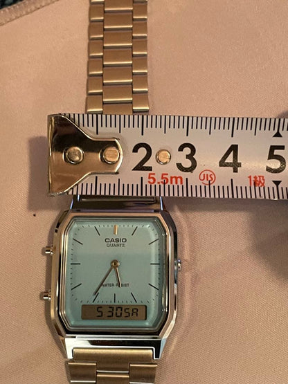 Casio Analogue Digital Quartz Watch with Turquoise Dial