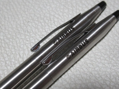 Airbus Cross Century Stainless Steel Pen Set Model No. 1980s Japan Import