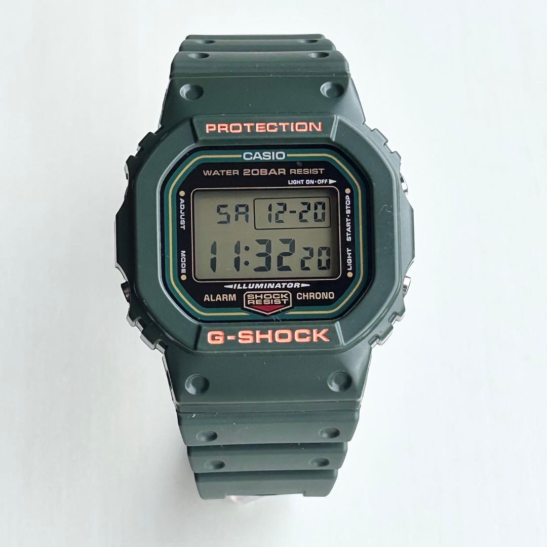 Casio G-Shock DW-5600RB-3JF Green Retro Speed Model Japan Import