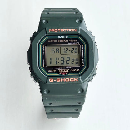 Casio G-Shock DW-5600RB-3JF Green Retro Speed Model Japan Import