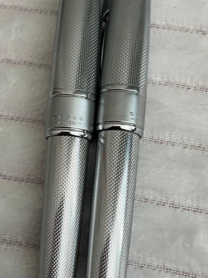 Cross Pen Set with 18K 750 Gold Fountain Pen and Ballpoint Pen