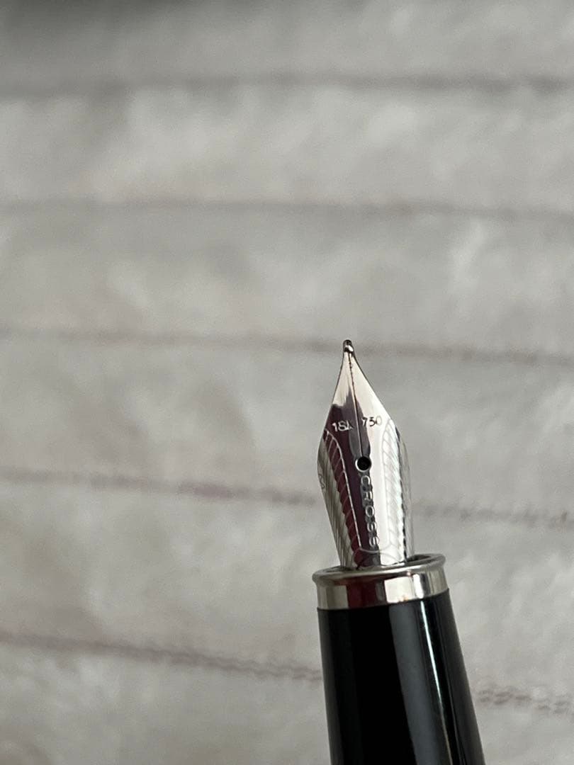 Cross Pen Set with 18K 750 Gold Fountain Pen and Ballpoint Pen