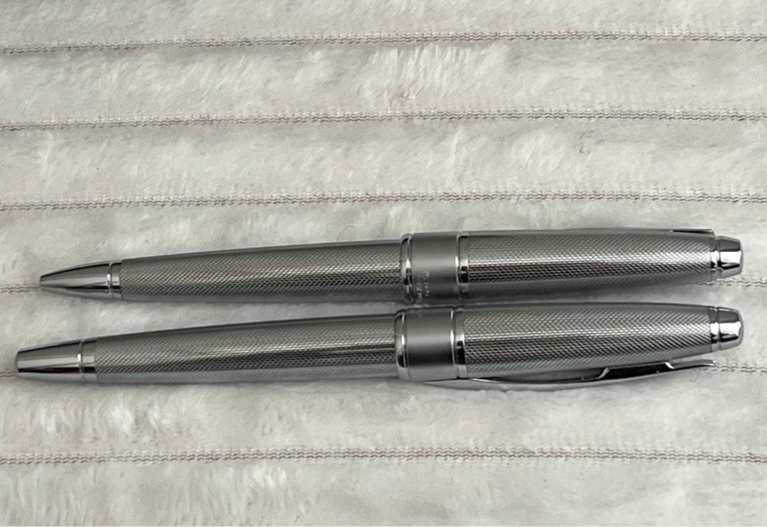 Cross Pen Set with 18K 750 Gold Fountain Pen and Ballpoint Pen