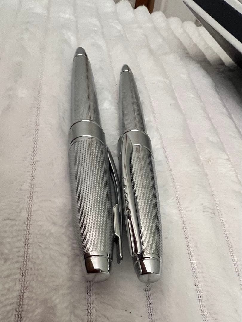 Cross Pen Set with 18K 750 Gold Fountain Pen and Ballpoint Pen
