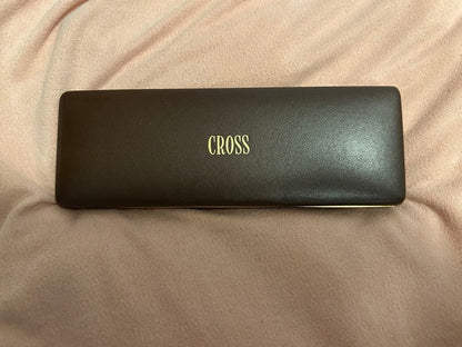 Cross Classic Century 10K Rolled Gold Ballpoint Pen Model 4502 with Brown Case and Manual — Japan Import
