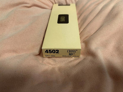 Cross Classic Century 10K Rolled Gold Ballpoint Pen Model 4502 with Brown Case and Manual — Japan Import