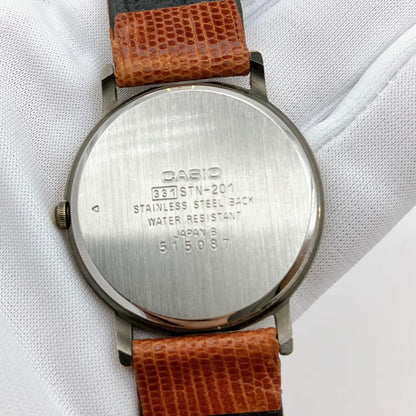 Casio Classic Design Analog Watch Model CASIO STING with Vintage Style Hands and Indices