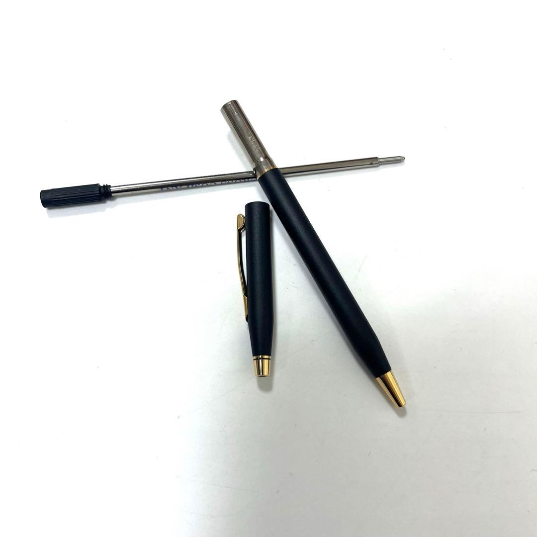 Cross Classic Century Ballpoint Pen Keyring Gift Set Black Ink Slim Body Japan Import