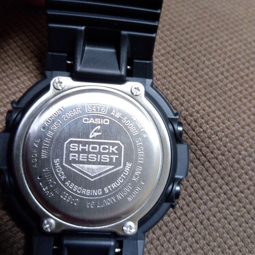 Casio 5416P Quartz Round Watch with Black Resin Strap Japan Import