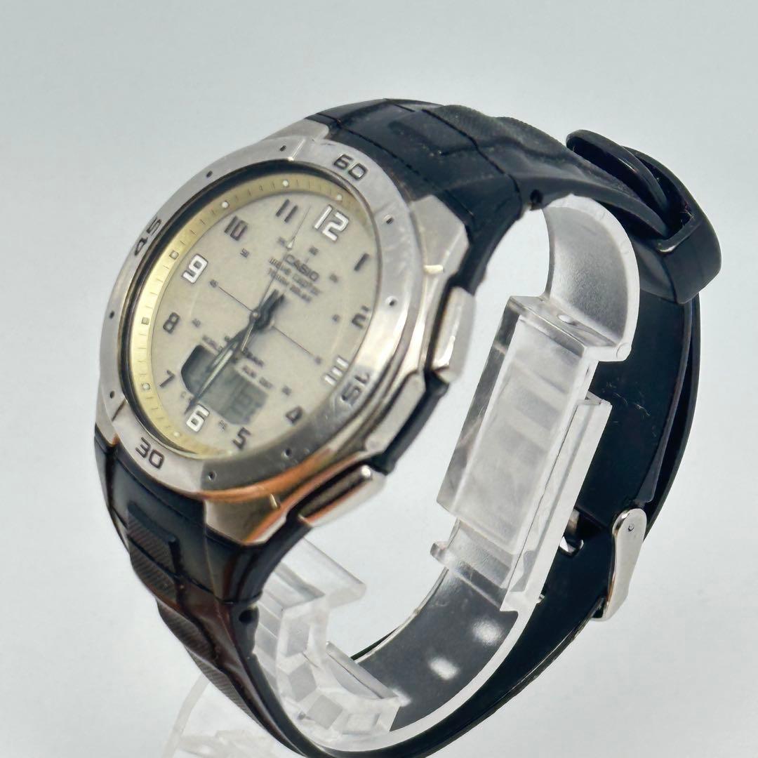 Casio Wave Ceptor WVA-470 Combo Design Solar Radio Watch — Japan Import