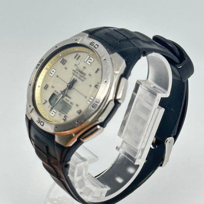 Casio Wave Ceptor WVA-470 Combo Design Solar Radio Watch — Japan Import