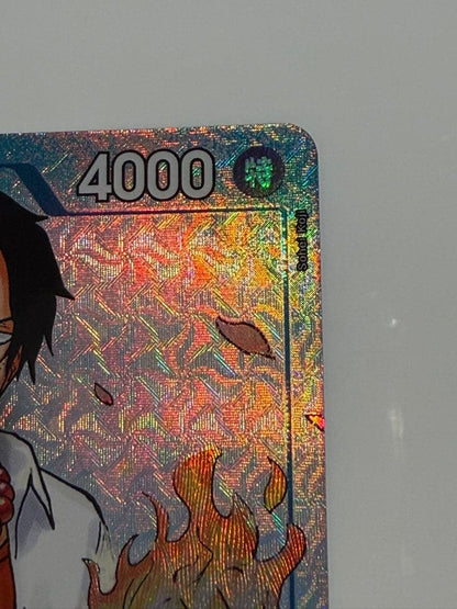 Hologram Whitebeard Pirates One Piece Card Game character card Portgas D. Ace P-074 with 4000 power