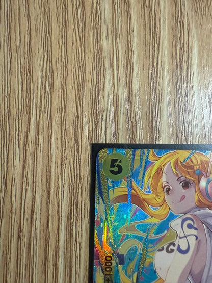 One Piece Nami SR Parallel card from OP08-106 Promo Pack EX Vol.3 Japanese import with minor wear