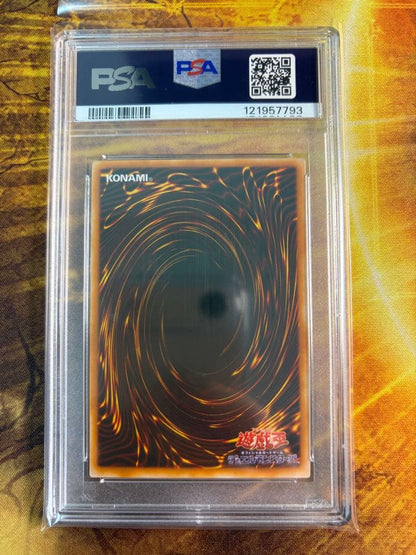 Yu-Gi-Oh! Evil Night Dragon Pop 23 Super Rare PSA 10 GEM MINT card in PSA sleeve