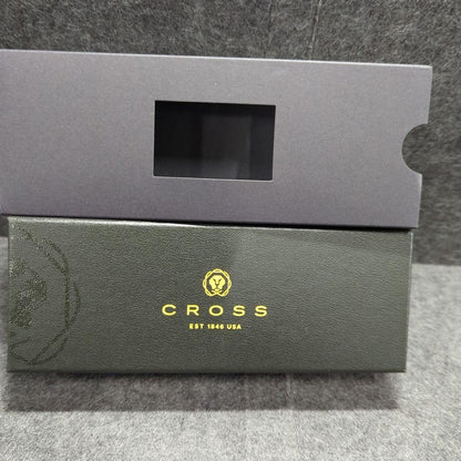 Cross Edge AT0555-7 refillable red slide open/close body board with rollerball pen and premium gift box
