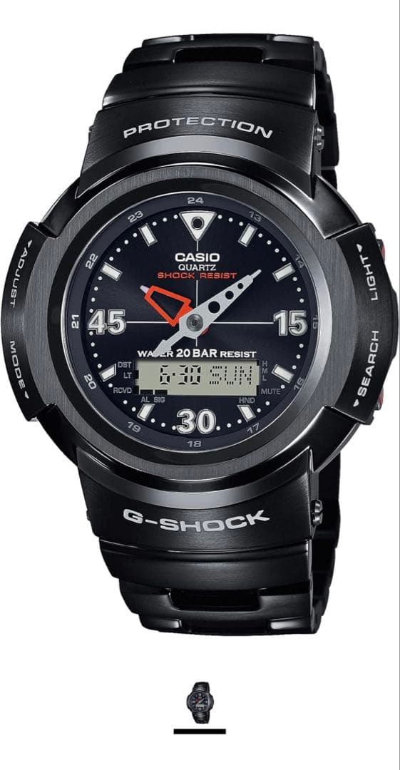 Casio G-Shock AWM-500-1AJF Model Metal Watch with Tapsu Solar and Radio Watch — Japan Import