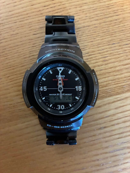 Casio G-Shock AWM-500-1AJF Model Metal Watch with Tapsu Solar and Radio Watch — Japan Import