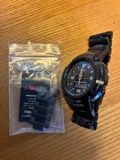 Casio G-Shock AWM-500-1AJF Model Metal Watch with Tapsu Solar and Radio Watch — Japan Import