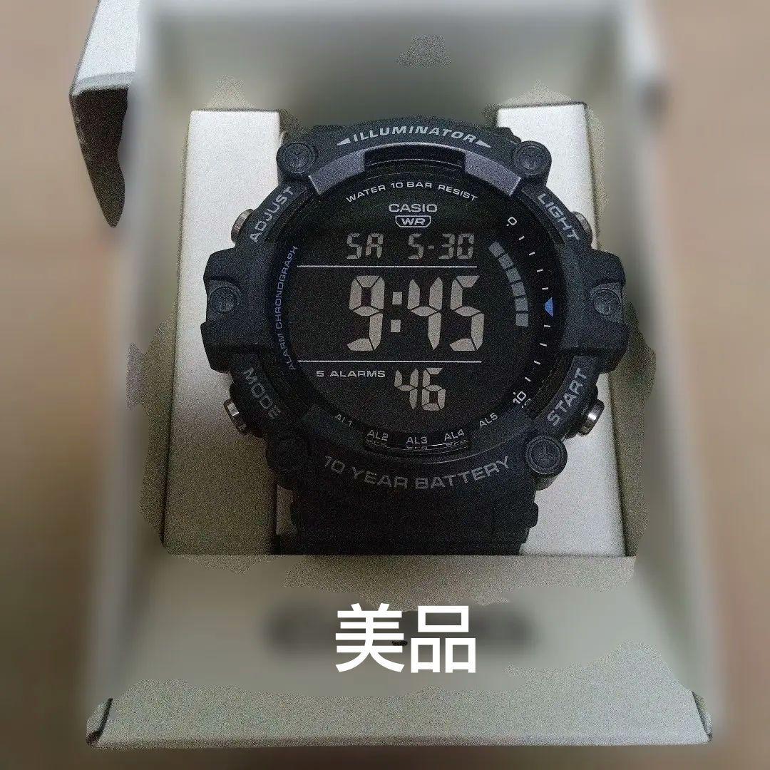 Casio Digital Quartz Watch 3502 AE-WH1500 with Reversed LCD Body Only Japan Import