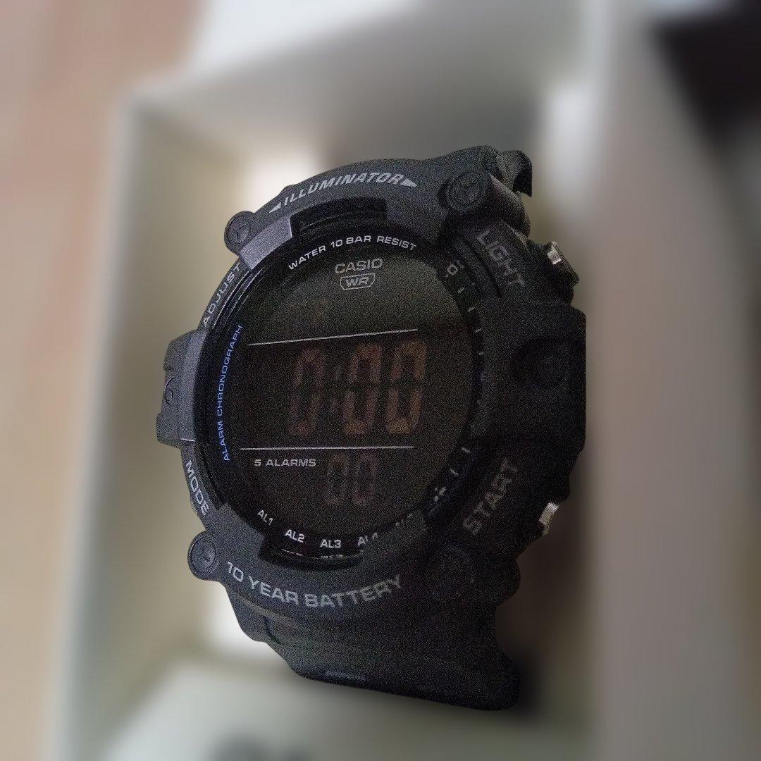 Casio Digital Quartz Watch 3502 AE-WH1500 with Reversed LCD Body Only Japan Import