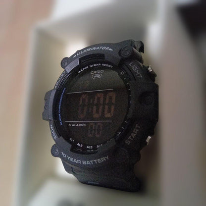 Casio Digital Quartz Watch 3502 AE-WH1500 with Reversed LCD Body Only Japan Import