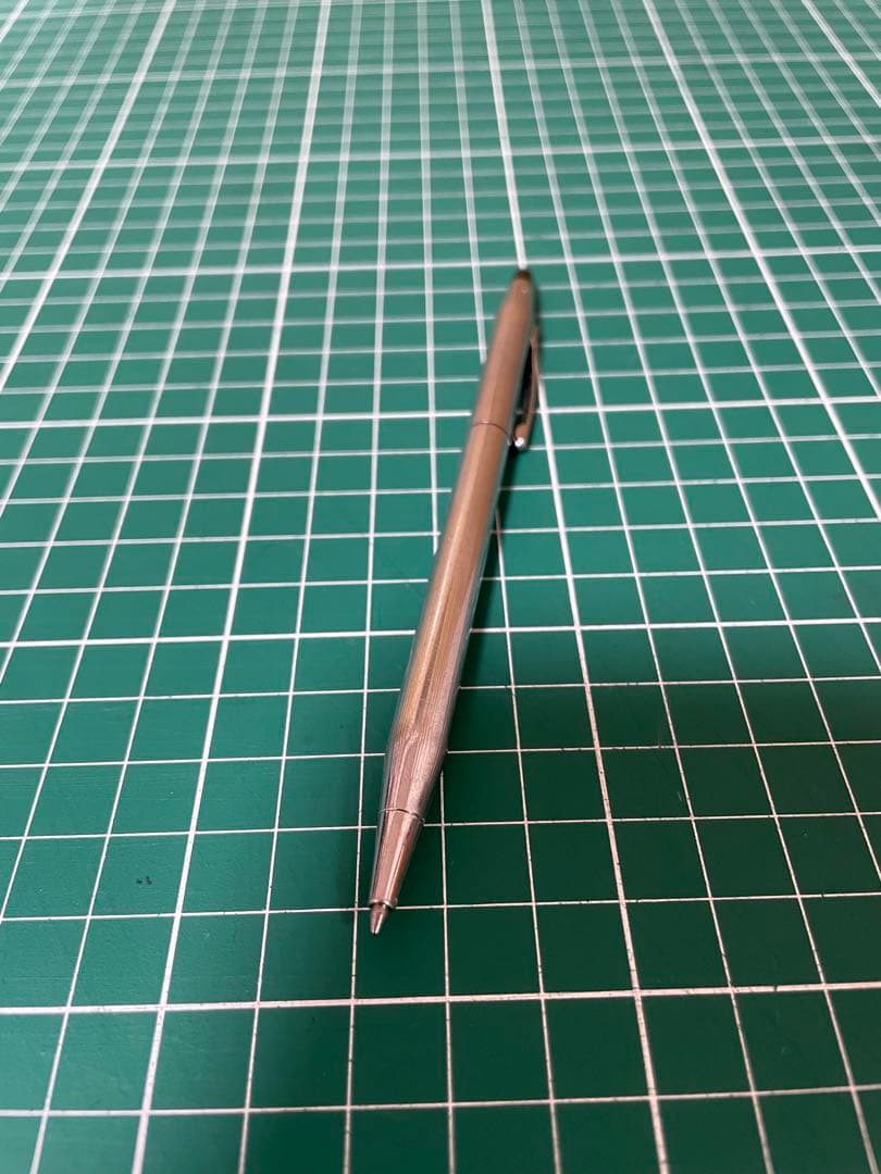 Used Cross Classic Century brass ballpoint pen with chrome plating and corroded surface, Japan import