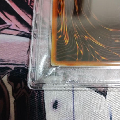 Yugioh Black Magician collectible card in stainless steel grade PSA9, authentic Japan import