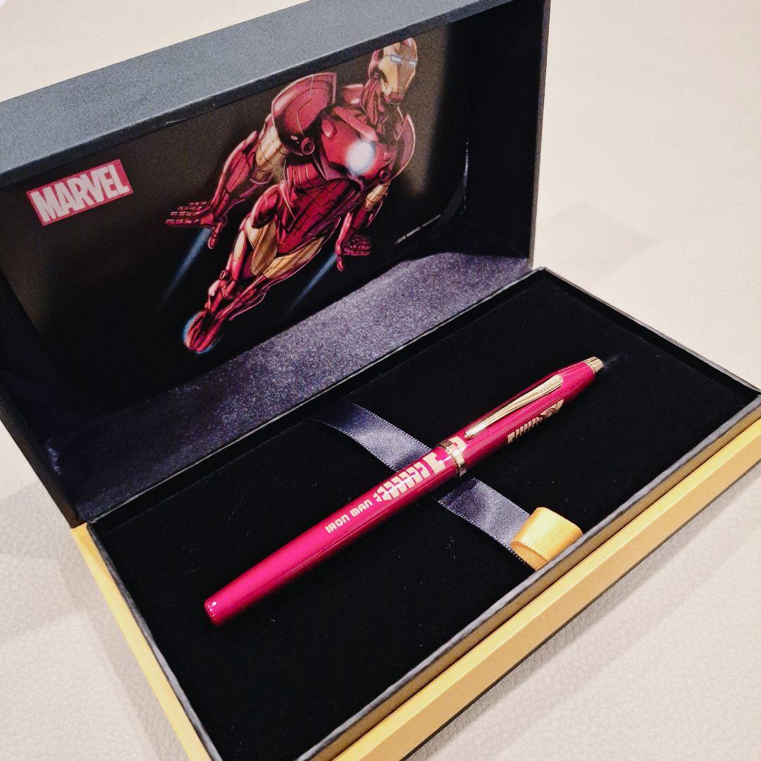 Cross Century II Marvel Iron Man metal ballpoint pen model AT0085D-105 with cap and accessories