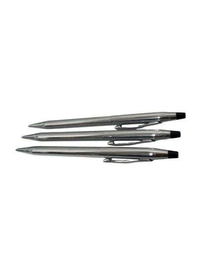 Cross Classic Century Ballpoint Pen Set of 3 Silver Color