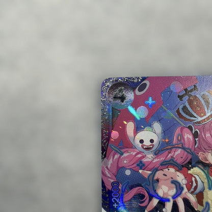 One Piece Pirate Character Card Perona OP06-093 purple from Japanese import showing character and effects