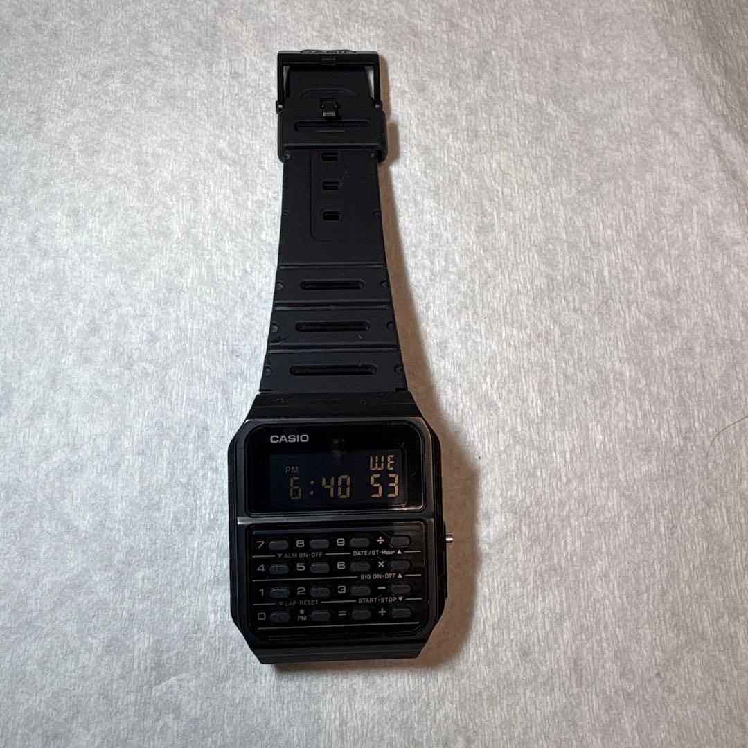 Casio Digital Calculator Watch CA-53W Black Japan Import