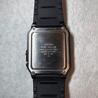 Casio Digital Calculator Watch CA-53W Black Japan Import