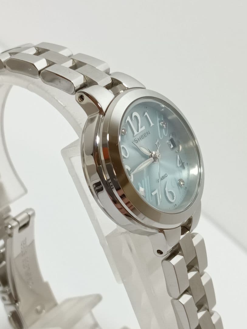 Casio Sheen Watch - Pale Blue Dial Model SHE-4506 Solar Power