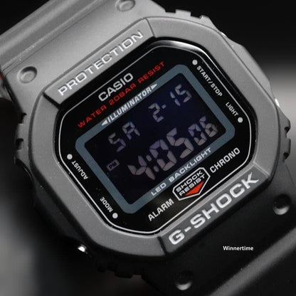 Casio Watch Series Black & Red Series DW-5600 Digital Quartz 20 ATM Water Resistant Japan Import