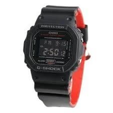 Casio Watch Series Black & Red Series DW-5600 Digital Quartz 20 ATM Water Resistant Japan Import