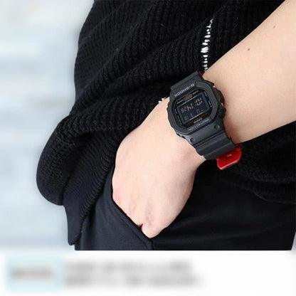 Casio Watch Series Black & Red Series DW-5600 Digital Quartz 20 ATM Water Resistant Japan Import