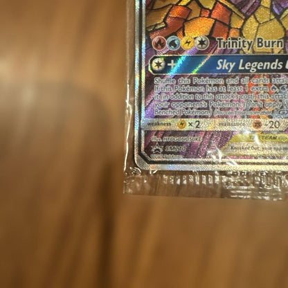 Taito Moltres & Zapdos & Articuno GX Tag Team Card SM210 sealed in original packaging with display